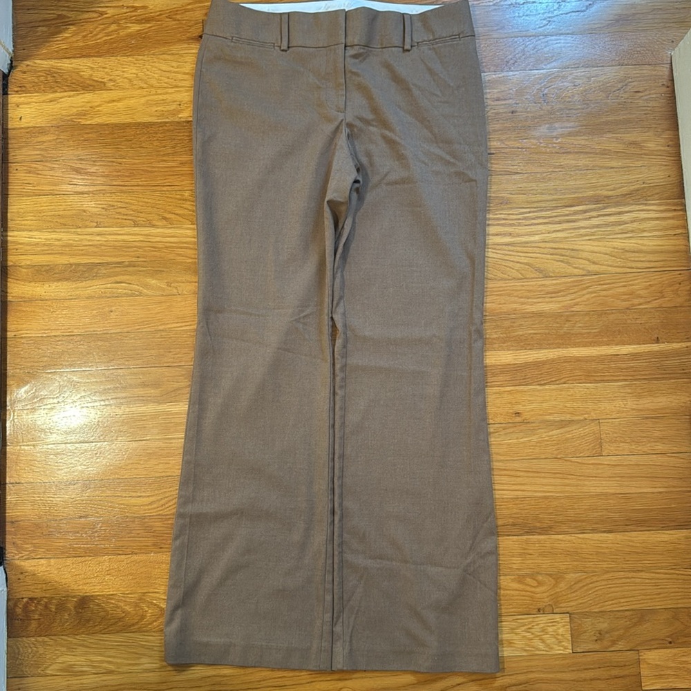 Tan Straight-Leg Trousers for Business Casual